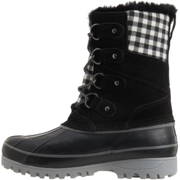 khombu Nordic Winter Duck Boots  Waterproof Insulated Black Size 8 NEW - Picture 1 of 2